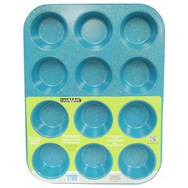 CasaWare - Sartén antiadherente con revestimiento de cerámica, 12 tazas, granito, azul Granite                                                        