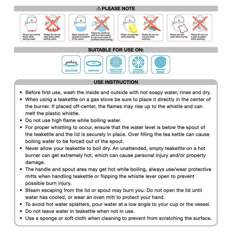 Watermelon Whistling Tea Kettle