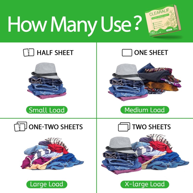 Laundry Detergent Sheets Up to 160 Loads, Wild Mint -