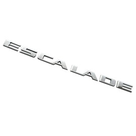 1x Escalade 3D Badge Letter Nameplate Sticker Replacement for 15-22 Escalade Rear Liftgate Nameplate Emblem (Chrome)