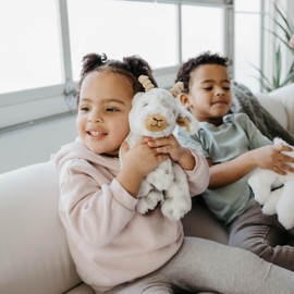 The Petting Zoo Goat Stuffed Animal Plushie, Gifts for Kids, Wild Onez Wildlife Barn Animals, Goat Plush Toy 9 inches