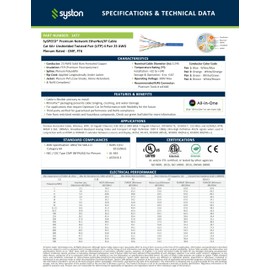 Syston Cable Technology Cat 6A+ Ethernet Network Cable，700MHz 23AWG Solid Bare Copper Wire Outdoor/Indoor, No Ends 100/250/500/1000 Ft Available, Heat Resistant Plenum Rated (100 FT, CMP, Blue-CMP)