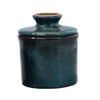Teapeak Pottery Butter Keeper Crock - Ceramic Butter Dish with