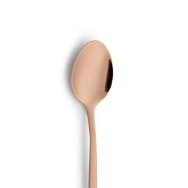 Beckmann & Rommerskirchen VISTA Long Drink Spoon/Latte Macchiato Spoon Set of 6 | PVD Copper | Matte Stainless Steel | Long Spoon for Latte Macchiato | Coffee Spoon Long | Bar Spoon