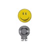 Magnetic Golf Ball Marker with Hat Clip Happy Smiley Face