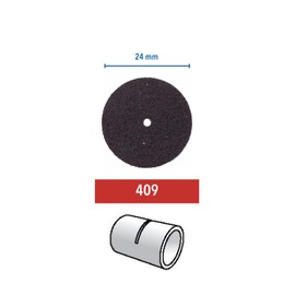 Dremel 409 Cutting Disc, Accessory Set for Multifunctional Tool with 36 x Cutting Discs 24 mm for Grooving, Milling and Cutting Metal, Wood and Plastic, Grey