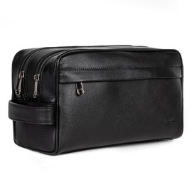 Ariscobull Toiletry Bag for Men - Leather Toiletry Bag for Men - Mens Toiletry Travel Bag -Travel Bag for Toiletries