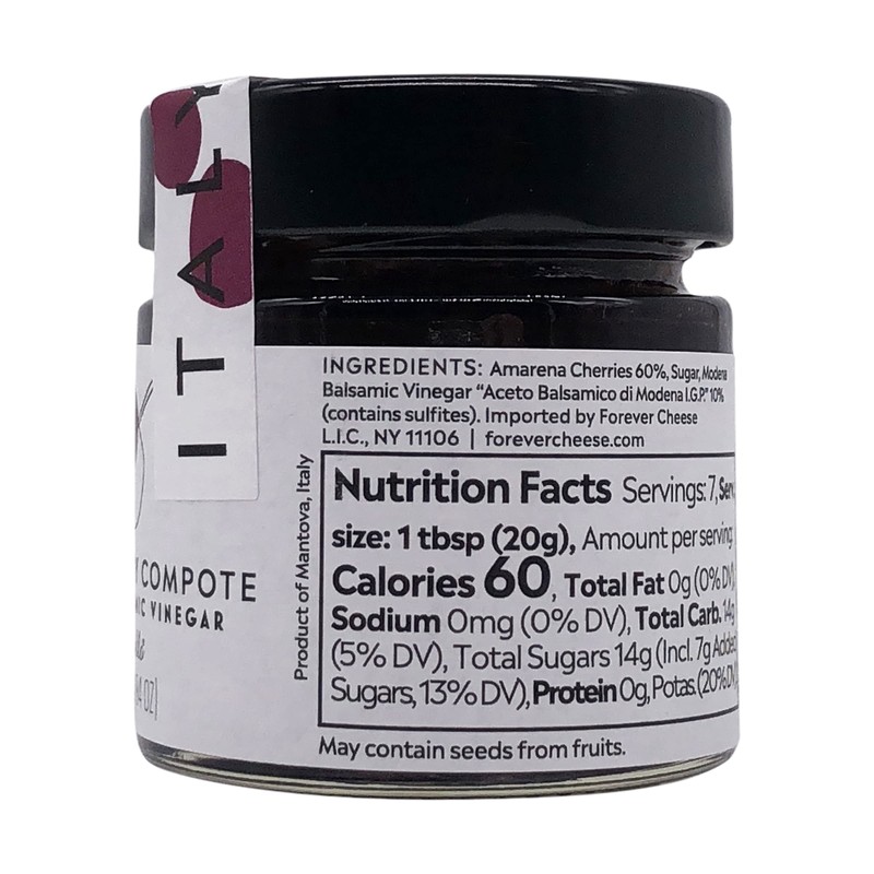Casa Forcello Sour Cherry Compote With Modena Balsamic Vinegar, 4.94