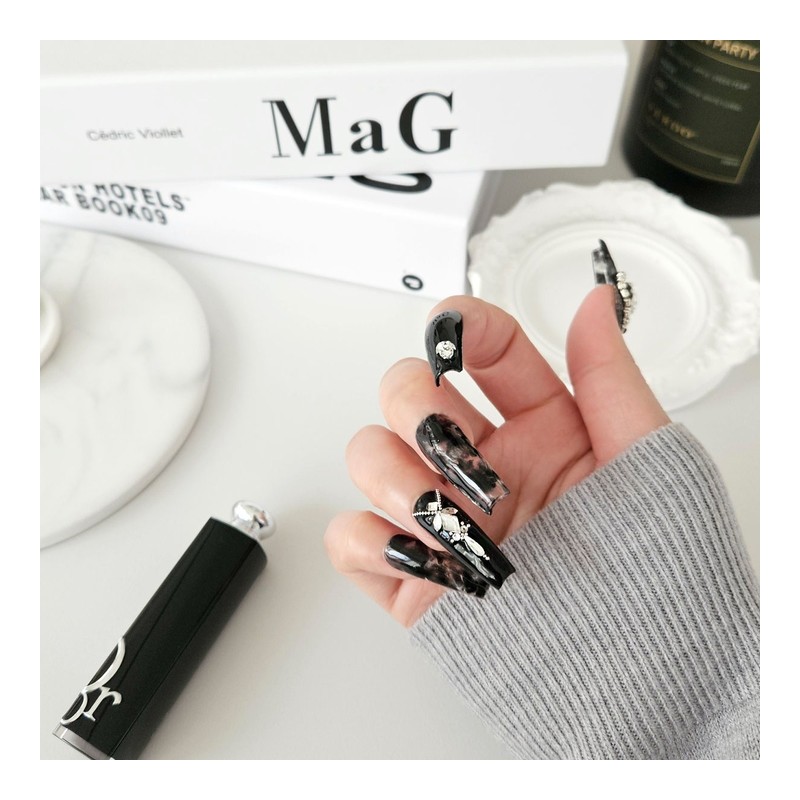 Queener Handmade Nail Tips - Long Square / 퀴너 수제네일팁