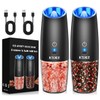 XinXu Rechargeable Pepper and Salt Grinder Set, whit Gravity Sensing