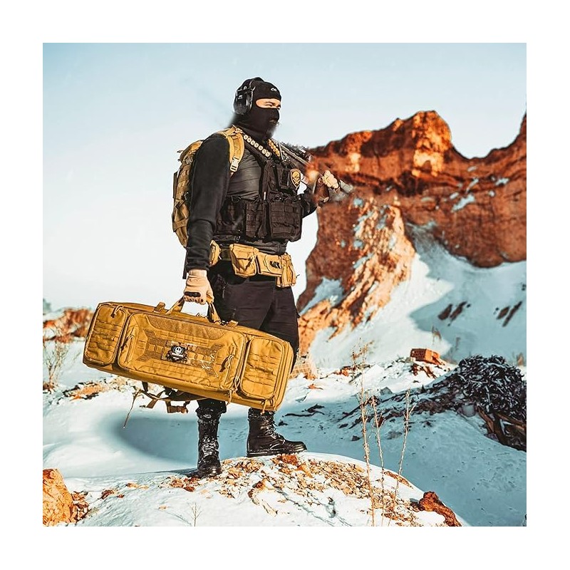 PIKEON Tactical Battle Belt Quick Release with Accessories Pouches 7