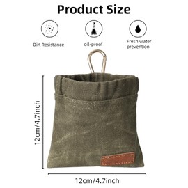 Leckerlibeutel für Hunde, Tragbare Futterbeutel Hundetraining für Hunde für Hundetraining, Hände-freie Hundespaziergangstasche Snackbeutel, Hundefutter-Spender mit Karabiner Leckerlitasche (Grün)