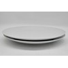 Festcool 2X14-inch Porcelain Circular Platters/Serving Plates, Platter, White, Stackable, Set