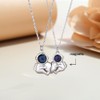 IMINI Moon Star Astronaut Heart Couple Pendant Necklace for Women