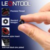 LEONTOOL 50Pcs M4 x 0.7mm Locknuts, Metric Self-Lock Nylon Inserted