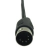CERRXIAN Lemeng 5 Pin Male Din To 2 Rca Female