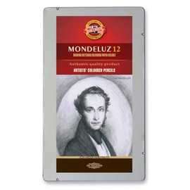 KOH-I-NOOR Mondeluz Grey Line Aquarell Coloured Pencils (Set of 12)