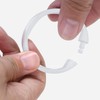 calfken 16Pcs Shower Curtain Rings,Shower Curtain Hooks with Unbreakable Plastic,O-Shaped