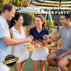 DWATAN Pickleball Court Charcuterie Board with Net, Bamboo Serving Tray