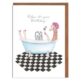Lottie Murphy Giraffe Birthday Card - 'Relax, it's your Birthday' - Female Birthday Card - Card for Her