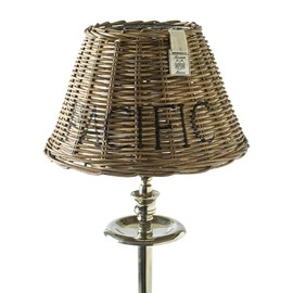 Riviera Maison Small Rattan Lampshade, Round Conical Lampshade for Table Lamp, Replacement Lampshade, Handmade, Pacific Lampshade, Natural, (Diameter x Height) 25 x 16.6 cm