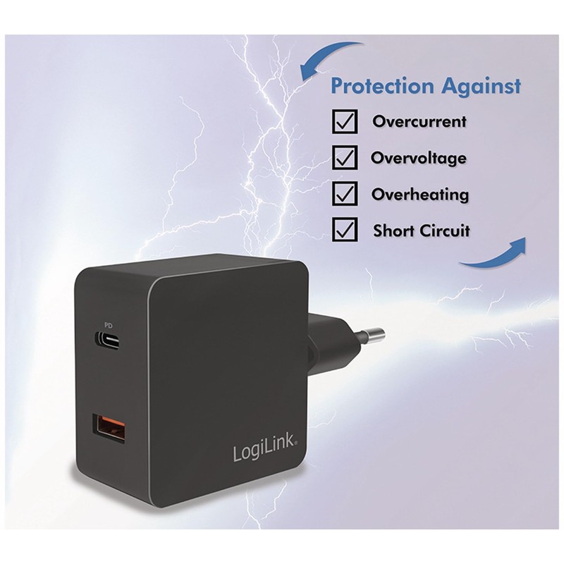 LogiLink PA0220 - USB Socket Adapter (1x USB-A, 1x USB-C™)