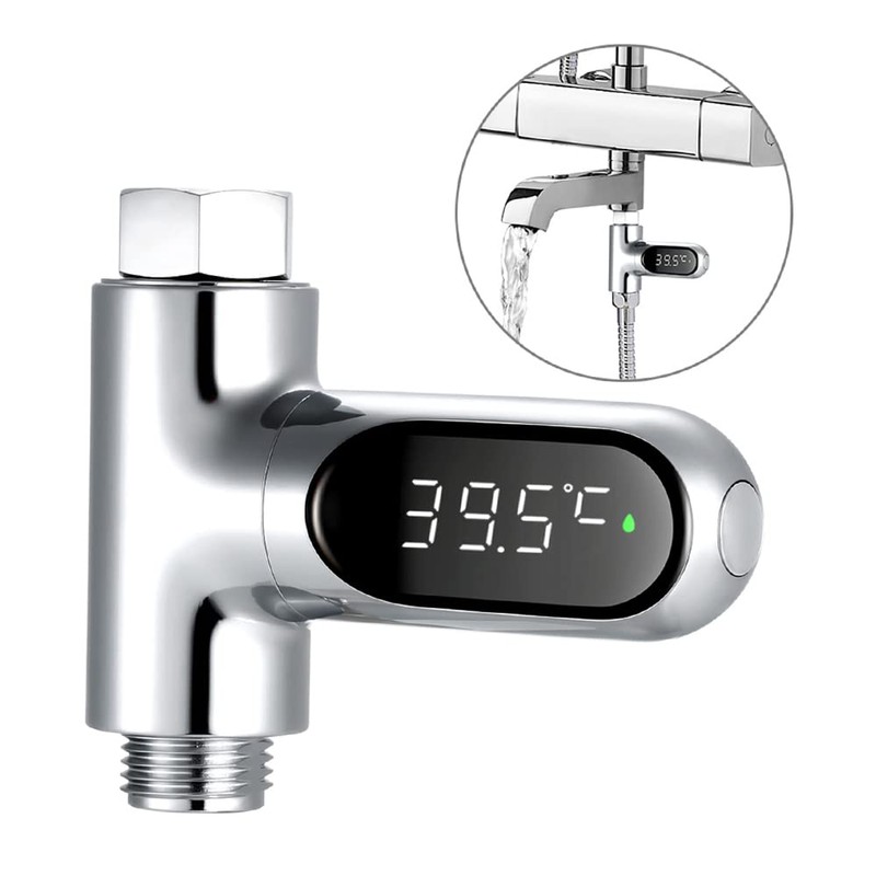 Shower Thermometer, Digital Shower Thermometer ℃/℉ Bath Temperature Monitor Water