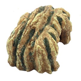 NUZAMAS Turtles Fish Hide Cave Fish Hiding Cave Aquarium Decoration Terrarium Stone Hideaway Natural Habitat Ornament for Turtle Gecko Spiders Frogs Lizards