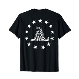 Betsy Ross Gadsden Flag (on back) T-Shirt