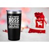AMZUShome I Am A Proud Boss Travel Mug Tumbler.Funny Boss