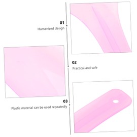 Mikinona 4pcs Hair Coloring Mask Shield Face for Hairdressing Barber Salon Accessories Easy to Use for Care Random