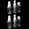 AllTopBargains 6 PCS Clear Plastic Empty Bottles Refillable Travel Size