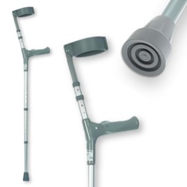 Coopers Comfy Grip Handle Double Adjustable Elbow Crutch - Large - Right Hand | Lightweight Crutch for Adults | Height Adjustable Elbow Crutch | Arthritis Comfort Grip