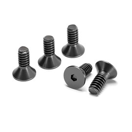 (30pcs)#6-32x3/8 Flat Head Socket Cap Screws, Hex Socket Countersunk Flat Head Screw Bolts Machine Screws Fasteners, 10.9 Grade Carbon Steel,Fully Threaded, Black Oxide, by Skvltvfyt