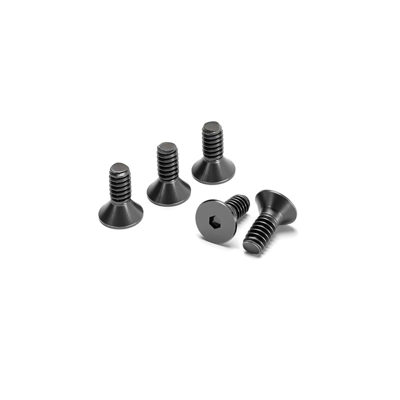 (30pcs)#6-32x3/8 Flat Head Socket Cap Screws, Hex Socket Countersunk Flat