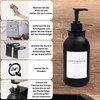 Ezebesta Soap Dispenser with Wall Mount 500 ml Black Pump