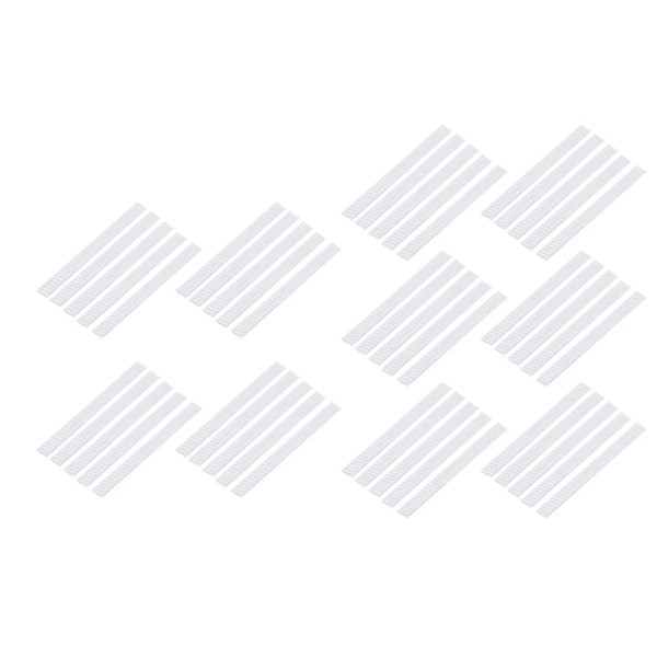 Unbranded 50Pcs White Makeup Brush Mesh Cover Cosmetic Brush Protector
