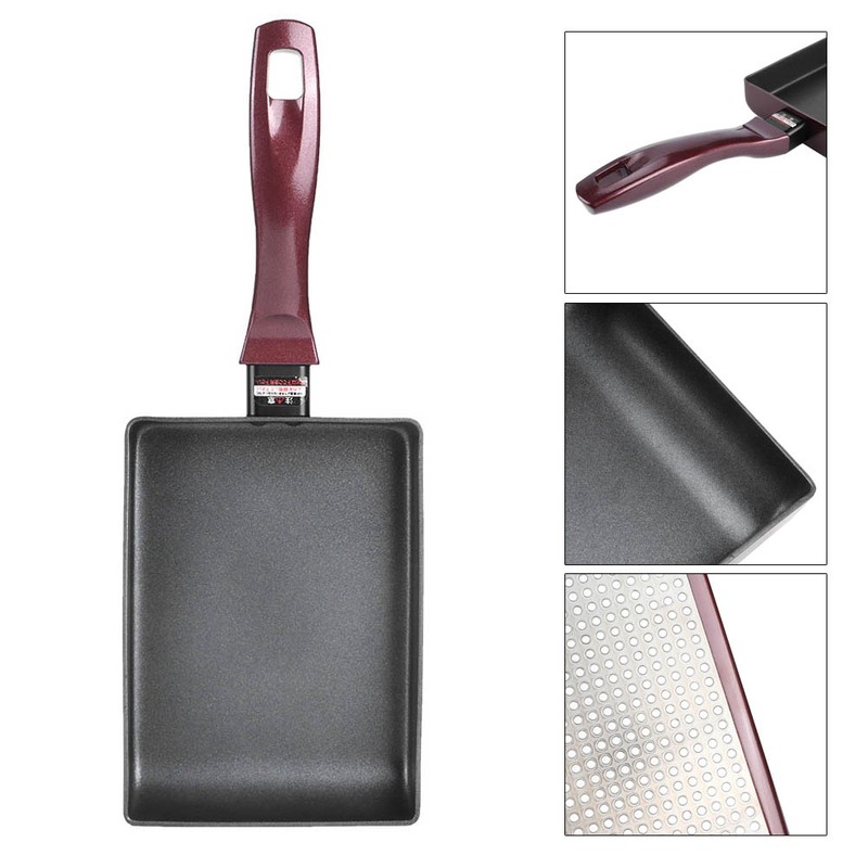 Frying Pan Smokeless NonStick Square Eggs Roll Aluminum Household Frying