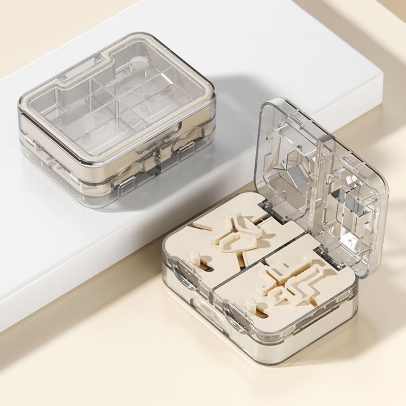 YULIKIKER Pill Cutter Splitter 1/3, 1/4 with Centering Device for