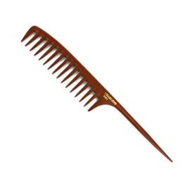 CHARLENE Bone Comb Chemical Heat Resistant Anti-Static Smooth Comb-out (#2461 Large Styling Rat-Tail)