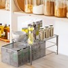 Deco Brothers Stackable Pull Out Cabinet Sliding Basket with Dividers,