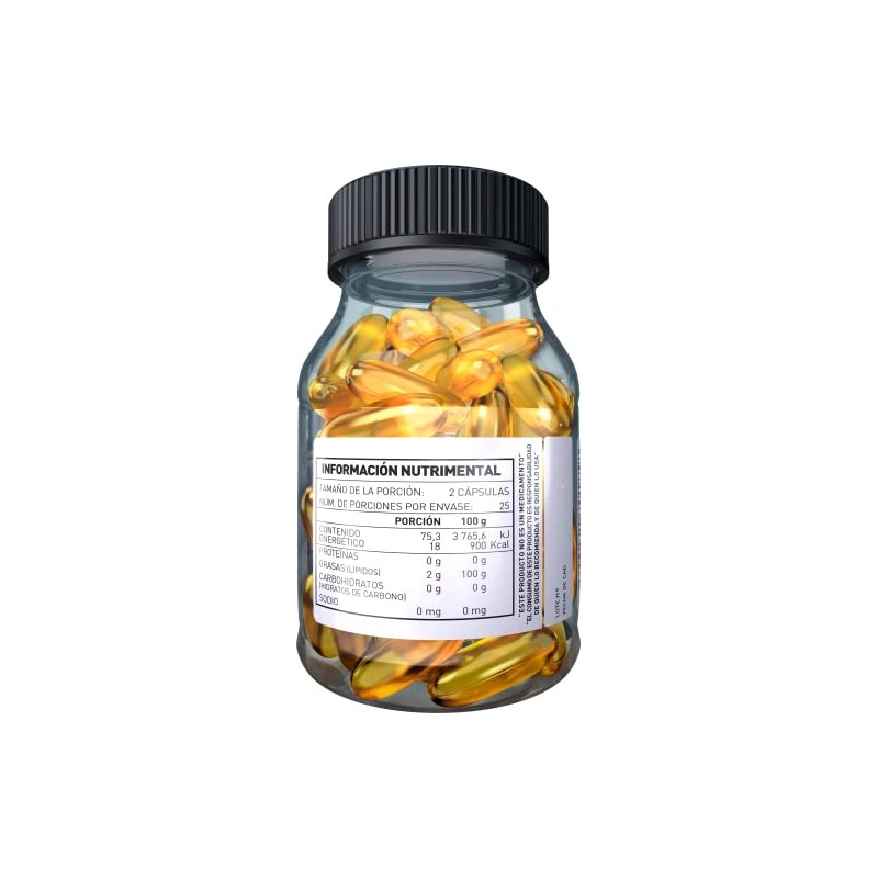 Essential Nutrition, Omega 3 Vegano 50 cápsulas de 1000 mg