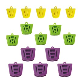 Leewoth - 15 bloques dentales de silicona para boca, bloques dentales, abridor de boca dental, varios tamaños, para niños, adultos, cierre de dientes, grande, mediano y pequeño