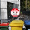 Large No Dumping Sign, Property Protected by Video Surveillance Sign,