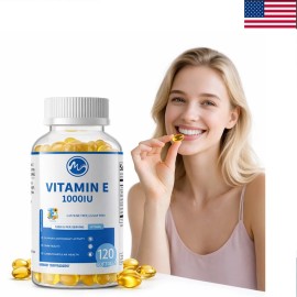Vitamin E 1000 Iu 670mg Capsules - Supports Skin, Hair, Immune and Eye Health