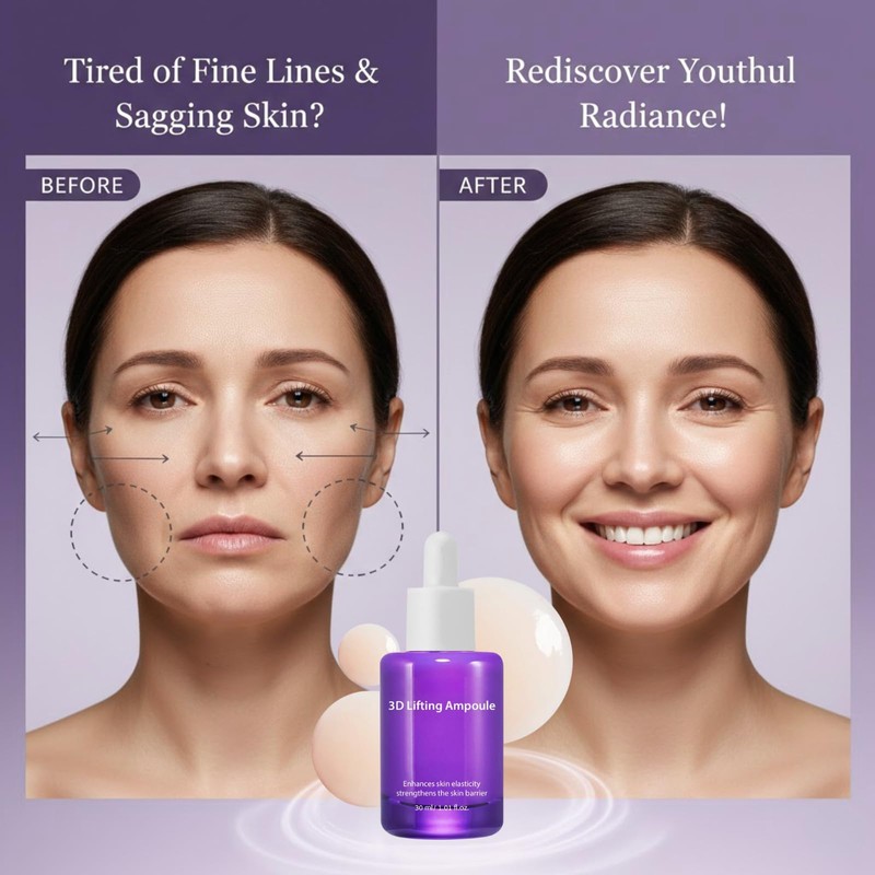 3D Lifting Ampoule Anti-Aging Face Serum, 30ml