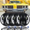 JESUO 4PCS 5 3/4" 5.75inch LED Headlights HI/LO DRL for