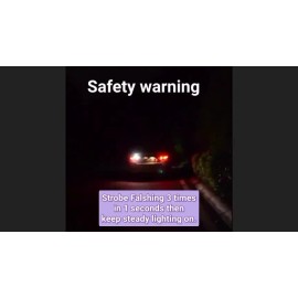 GLOFE 7443 LED Strobe Flashing Reverse Light Bulbs Bright Lamps For Honda Civic Accord