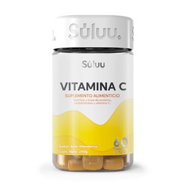 Sluu Vitamina C  Gomitas Vitaminadas, Refuerza Defensas, Energa y Antioxidantes Naturales  60 Gomitas  Sabor Naranja  Vitamina C Pura de Alta...      