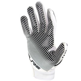 Pure Athlete Football Wide Receiver Gloves - Elite Sticky Grip Gloves, Drip Gear for WR and Defensive Backs - Adult, Youth, Men and Boys (White, Adult Medium)